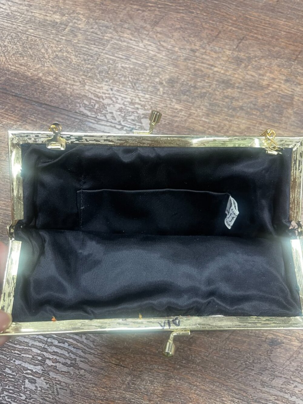 Vintage Buffums Floral Tapestry Purse Grandmacore Gold Chain Evening Bag - Picture 11 of 11